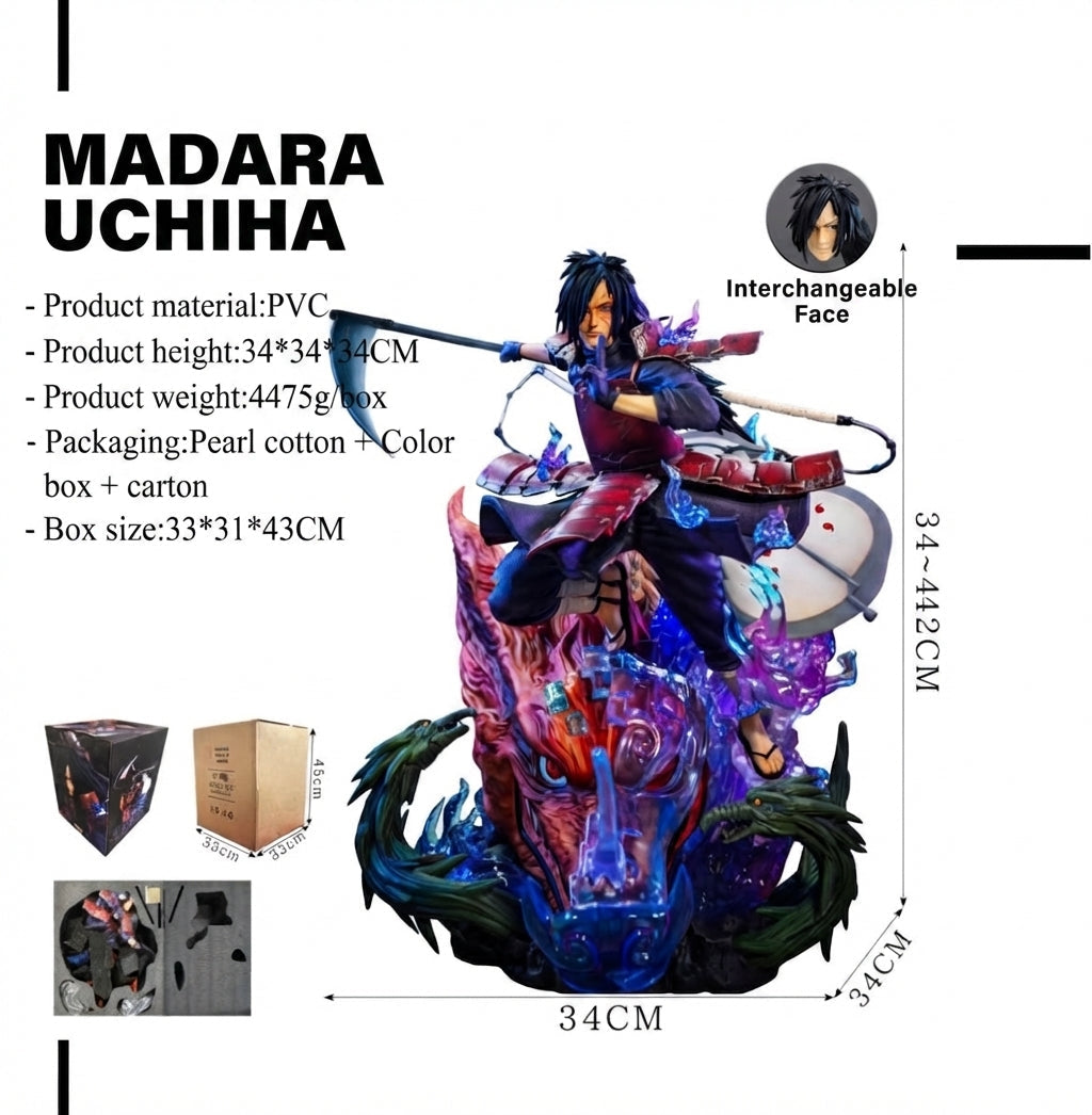 Madara Uchiha Ultimate Dragon Resin Statue (34-42CM)