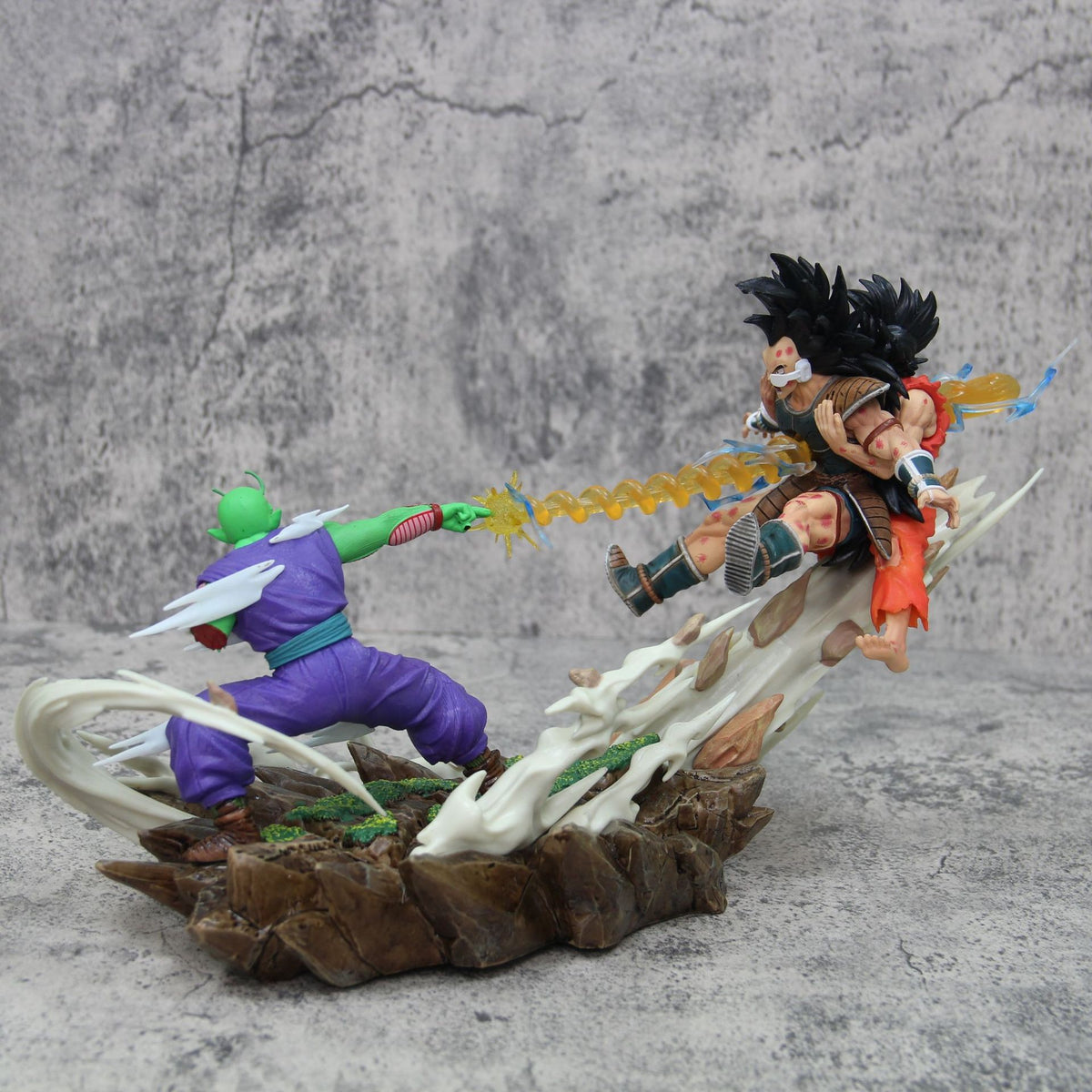 19cm Anime Dragon Ball   Goku Raditz Piccolo Action figure Handmade Model Statue