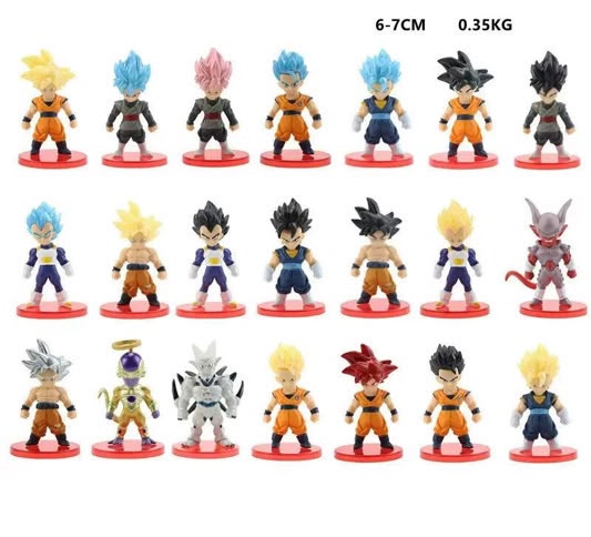 dragon ball set 21 characters 6-7 cm