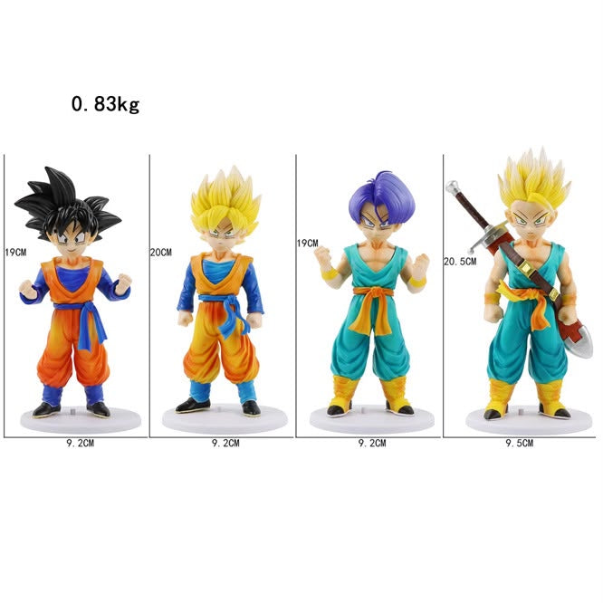 dragon ball set 4 piece 18-20 cm