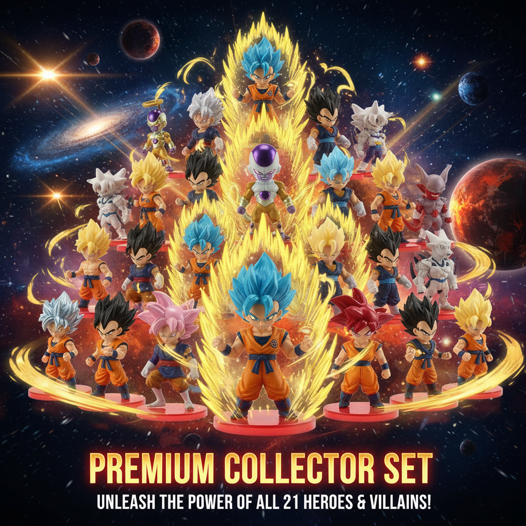 dragon ball set 21 characters 6-7 cm