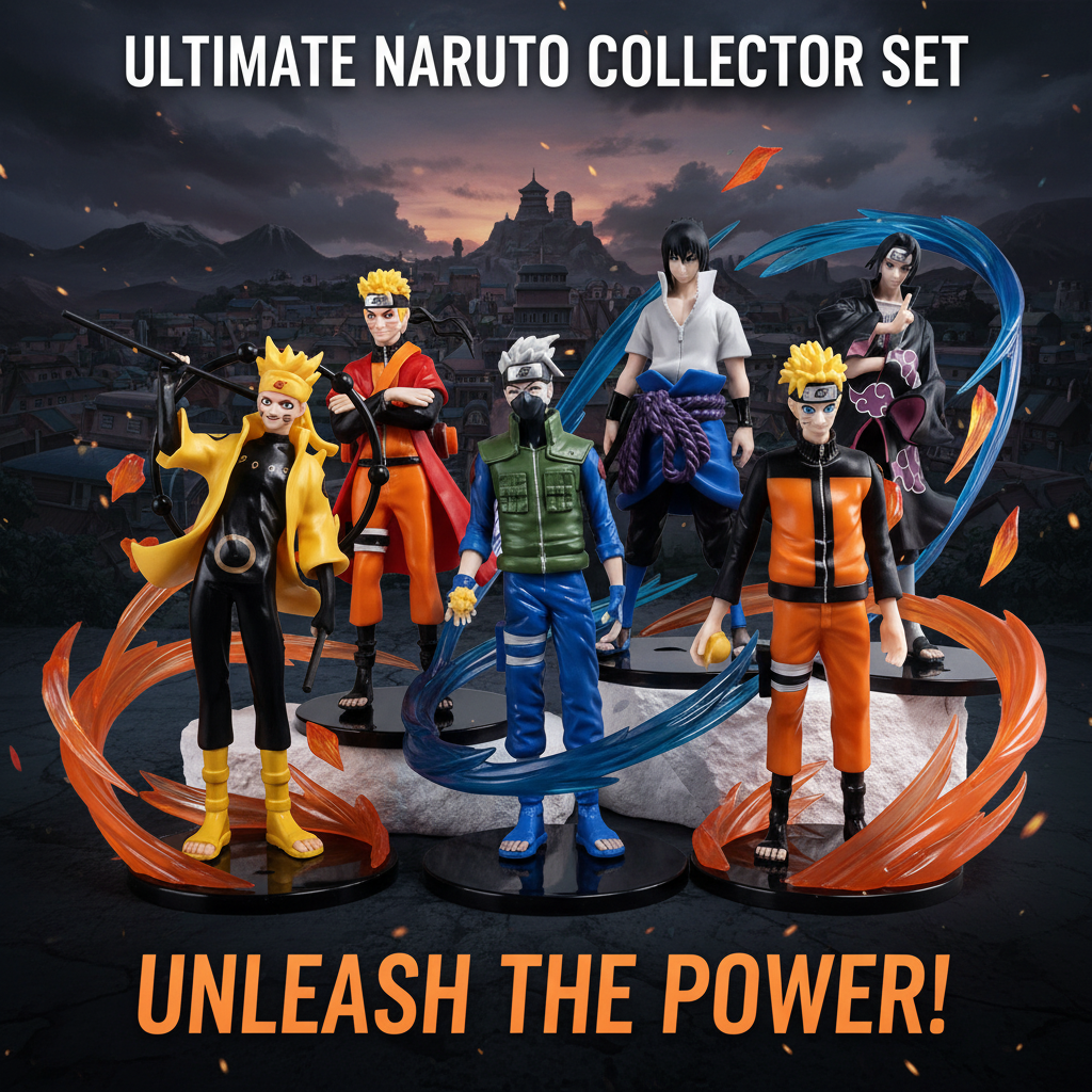 Naruto Anime Figure Collection – 6-Piece Display Set